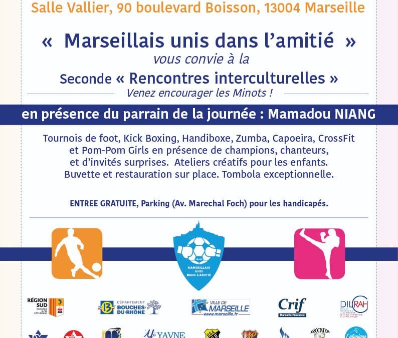 “Marseillais Unis dans l’Amitié” 2e Edition à Marseille le 4 Novembre 2018