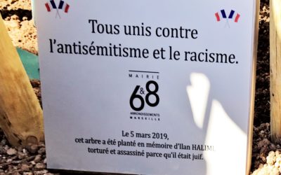 Recueillement en hommage à  Ilan Halimi à la Mairie de Bagatelle – 6ème et 8ème arrondissements de la ville de Marseille