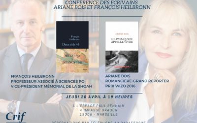Conférence des écrivains Ariane Bois et François Heilbronn