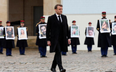 Discours du Président de la République Française Emmanuel Macron lors de l’hommage National aux 42 victimes françaises des attaques terroristes en Israël le 07/10/2023.